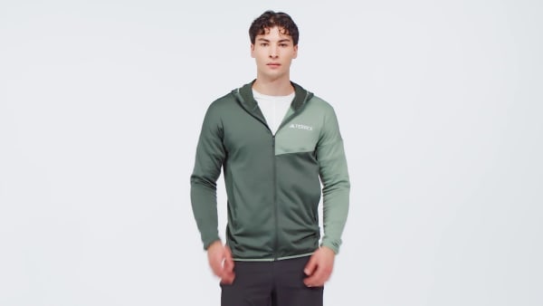 Gra Terrex Xperior CLIMAWARM Light Fleece Hooded Jakke