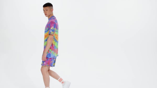 Azul Playera Tie-Dyed Manga Corta 2