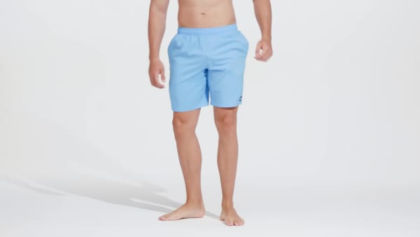 Azul Shorts de natación CLX Largo Clásico Solid