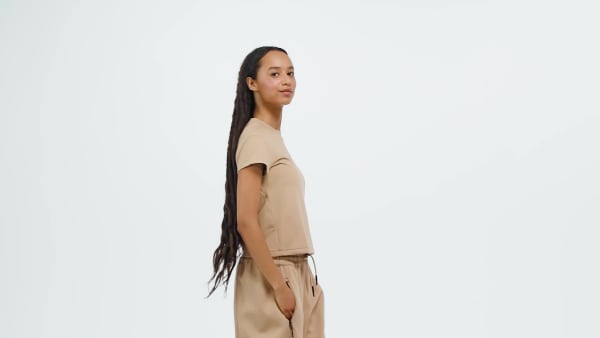 สีน้ำตาล adidas Z.N.E. เสื้อเบบี้ที