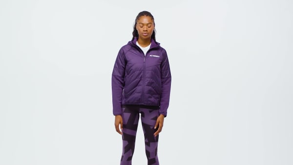 Roxo Casaco Híbrido com Capuz com Isolamento Terrex Multi CLIMAWARM