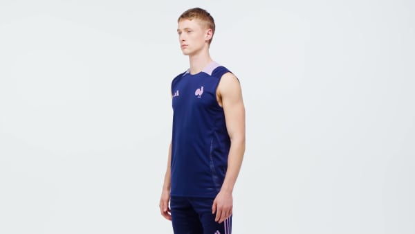 blauw Frankrijk Singlet