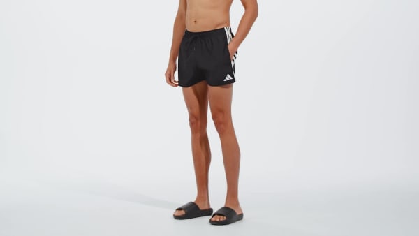 cerná Plavecké šortky 3-Stripes 3-Inch