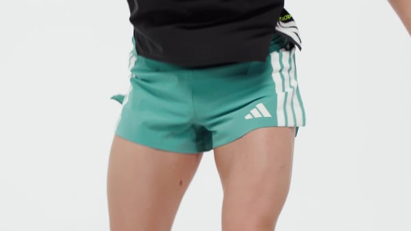 Turquoise Adizero Running Gel Pocket Shorts