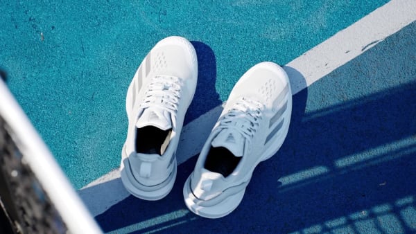 Weiss Adizero Cybersonic Tennisschuh