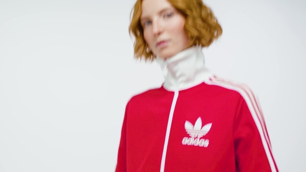 adidas Beckenbauer Track Top - Red | Free Shipping with