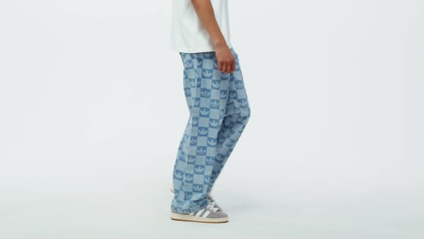 Nhieu-mau Quần Denim Dáng Chuẩn Phủ Kín Họa Tiết Monogram