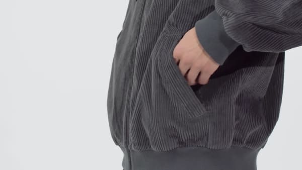 สีเทา เสื้อฮู้ด Cord