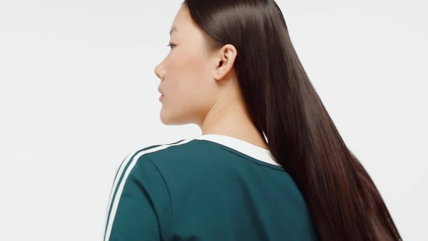 Vert Robe longue 3 bandes Adicolor Classics