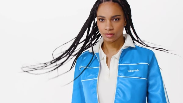 Cropped track top best sale