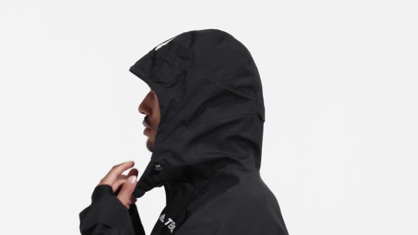 Μαύρο TERREX 2 LAYER RAIN.RDY SNOW ANORAK