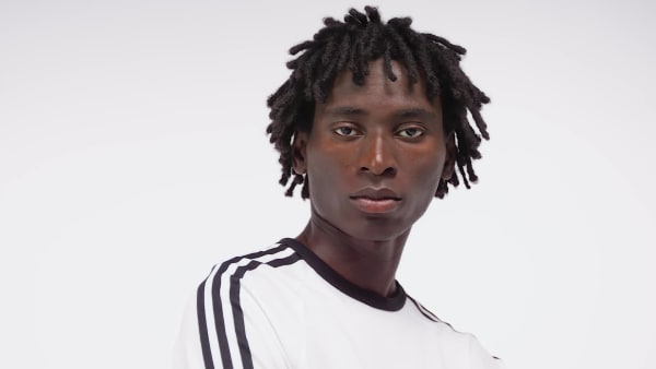 สีขาว เสื้อยืด 3-STRIPES SLIM RINGER