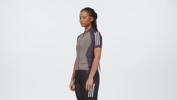 hnědá Dres Essentials 3-Stripes Cycling