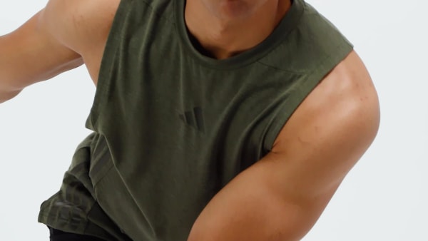 vert Débardeur 3 bandes Designed-for-Training