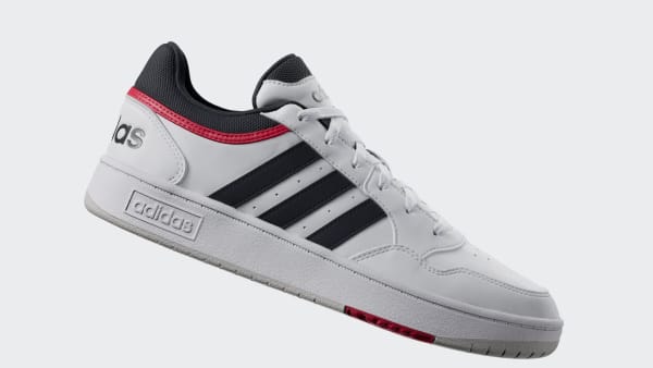 Blanc Chaussure Hoops 3.0 Low Classic Vintage