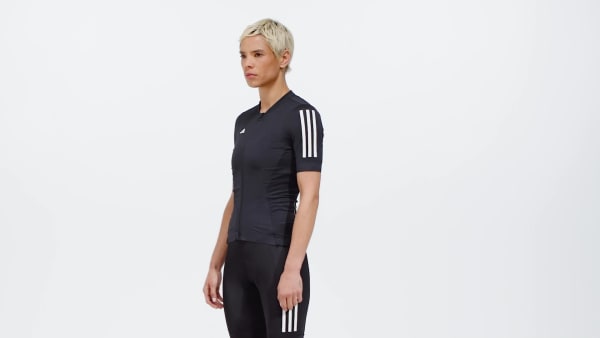 cerná Dres Tempo 3-Stripes Cycling