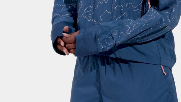 Blue X-City Running Crewneck Jacket