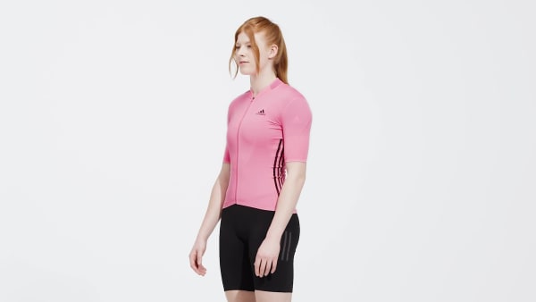 Women's Adidas The Parley Short Sleeve Cycling Jersey - Multi - Medium