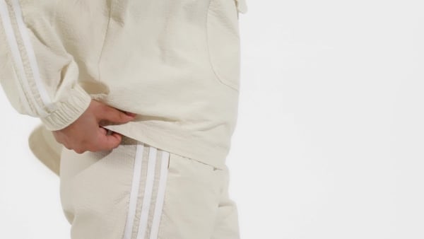 Beige Adicolor Classics Poplin Trainingshose