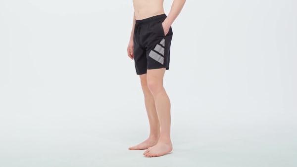 Black Big Bars Shorts 8-Inch