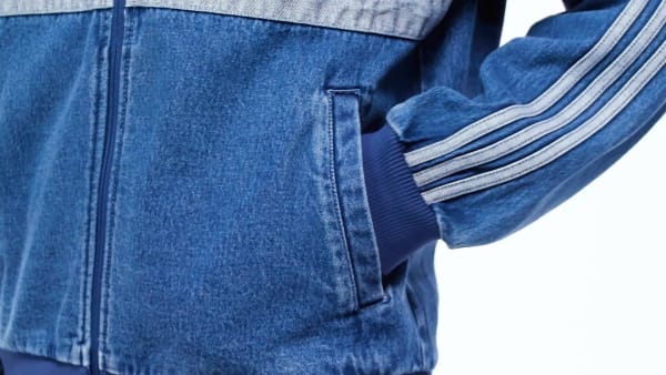 adidas★アディカラー ファースト ブルー デニム トラックトップ adidas アディカラー ファーストブルー デニム トラックトップ
