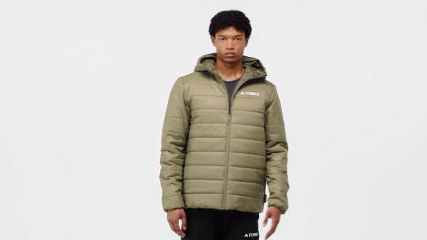 zelená Prešívaná bunda s kapucňou Terrex Multi Essentials CLIMAWARM