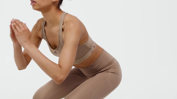 Brown Optime Essentials No Front Rise Seam 7/8 Leggings
