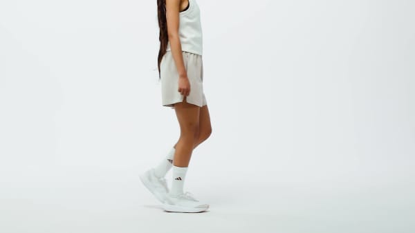 Bege Shorts soltos Soft Lux