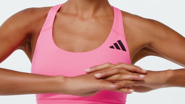 Rosa Top Deportivo Optime Essentials Workout de Soporte Medio