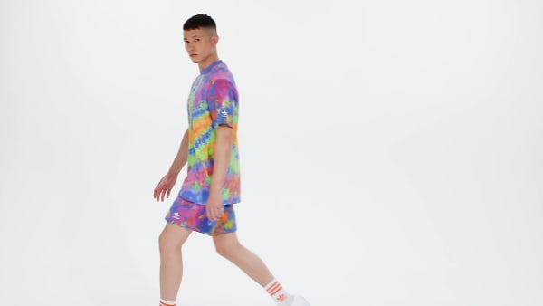 Blue Tie-Dyed Shorts