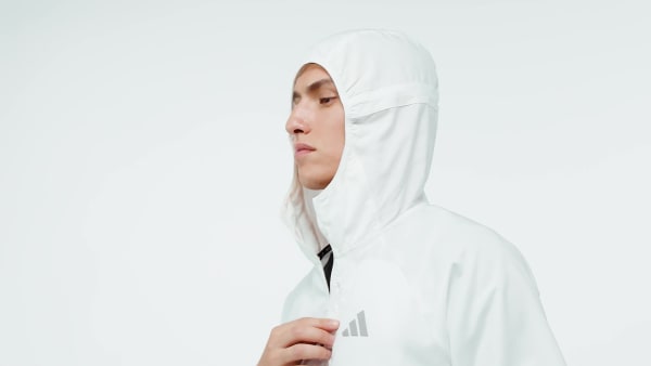 White adi365 러닝 에센셜 재킷