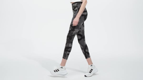 Essentials 3 Stripes Camo Print 7 8 Length Leggings
