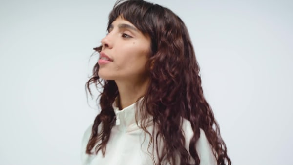 White Half-Zip Graphic Football Long-Sleeve Top