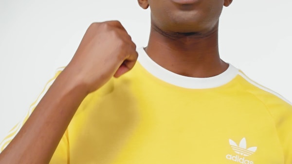 Yellow Adicolor Classics 3-Stripes Tee