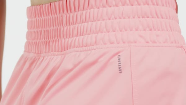 Rosa Shorts Pacer Essentials Tejidos Corte Alto