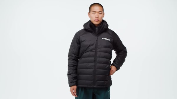 Siyah Terrex Xperior CLIMAWARM+ Kuş Tüyü Dolgulu Kapüşonlu Mont