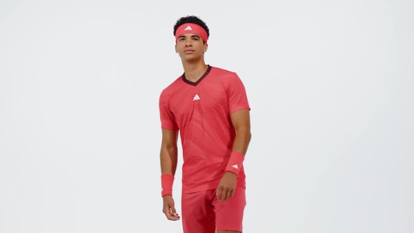 Vermelho Camiseta Tennis Pro Climacool+ Malha Elástica FreeLift