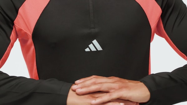 Schwarz Tech Apparel 1/4 Reißverschluss