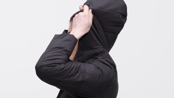Czerń Helionic Hooded Down Jacket CS785