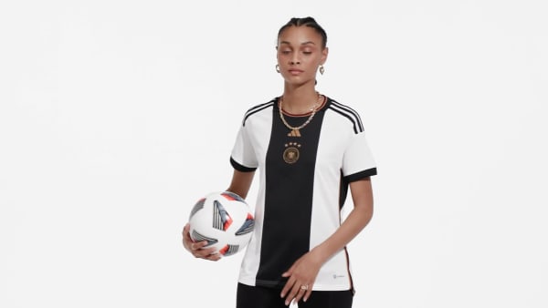 Blanco Jersey Uniforme de Local Alemania 22