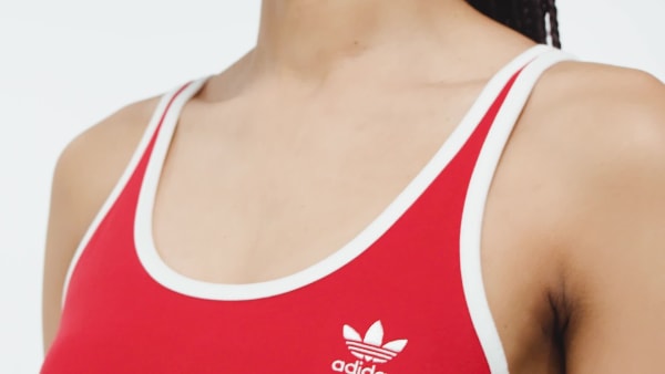 rood Adicolor 3-Stripes Hemdjurk Mini