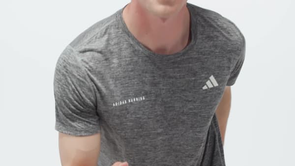 Svart Own The Run Melange T-skjorte
