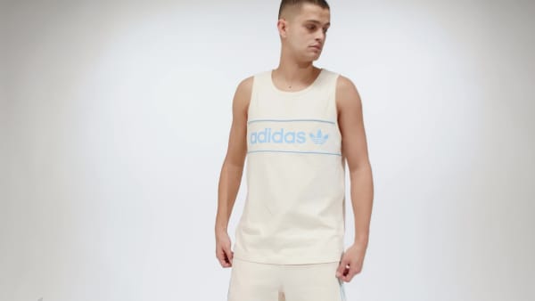 สีขาว เสื้อกล้าม adidas NY