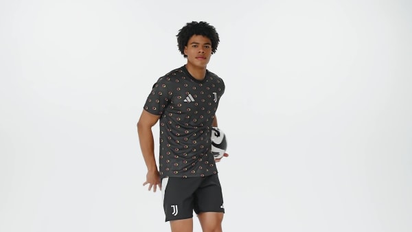 Zwart Juventus Pre-Match Voetbalshirt