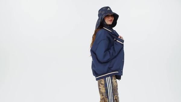 modrá adidas x FARM Rio Collegiate Jacket