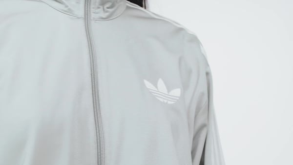 sedá Sportovní bunda Adicolor Classic Firebird Loose