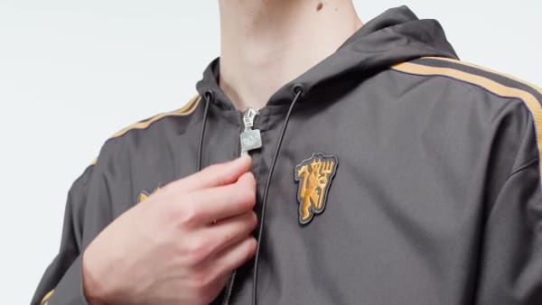 Zwart Manchester United Terrace Icons Parka