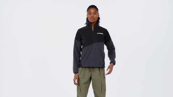 zwart Terrex Multi Climawarm Fleece Anorak