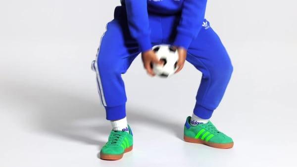 Grun Gazelle Comfort Closure Elastic Lace Kids Schuh