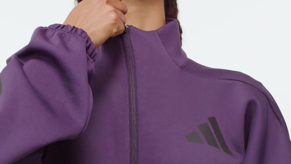 Roxo Casaco adidas Z.N.E.